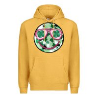 Mustard st patrick's smiley Premium Hoodie - MaliasSmallBusiness
