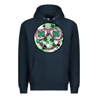 Navy st patrick's smiley Premium Hoodie - MaliasSmallBusiness