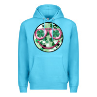 Ocean Blue st patrick's smiley Premium Hoodie - MaliasSmallBusiness
