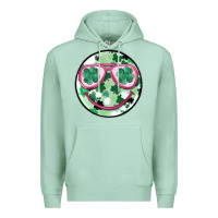 Seafoam st patrick's smiley Premium Hoodie - MaliasSmallBusiness