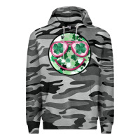Slate Camo st patrick's smiley Premium Hoodie - MaliasSmallBusiness