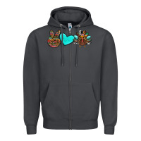 Smoke peace love thanksgiving turkey Zipper Hoodie - RanaPortraitStore