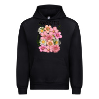 Black growth flower Urban Hoodie - MaliasSmallBusiness