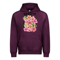 Mauve Wine growth flower Urban Hoodie - MaliasSmallBusiness