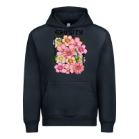 Navy growth flower Urban Hoodie - MaliasSmallBusiness
