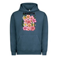 Pigment Midnight Navy growth flower Urban Hoodie - MaliasSmallBusiness