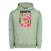 Pigment Oil Green growth flower Urban Hoodie - MaliasSmallBusiness