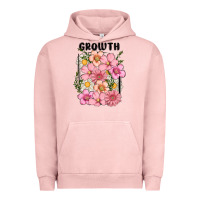 Pigment Salmon growth flower Urban Hoodie - MaliasSmallBusiness