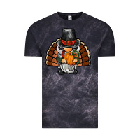 Cloud Black thanksgiving turkey gnome Vintage Tee - BarkalooDesign