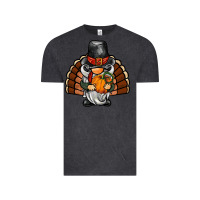 Vintage Black thanksgiving turkey gnome Vintage Tee - BarkalooDesign