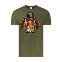 Vintage Olive thanksgiving turkey gnome Vintage Tee - BarkalooDesign