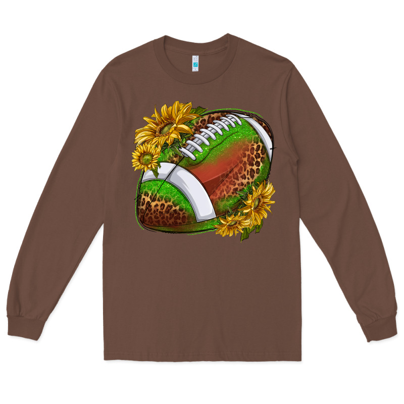 Footballwithsunflowers Long Sleeve Tee by texasbilliewilder | Teevron