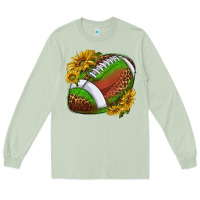 Matcha footballwithsunflowers Long Sleeve Tee - texasbilliewilder