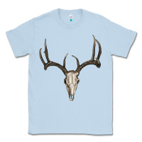 Dusty Blue deer skull Classic Tee - RanaPortraitStore