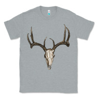 Heather Grey deer skull Classic Tee - RanaPortraitStore