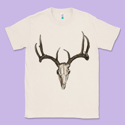 Deer Skull Classic Tee Designed By Ranaportraitstore