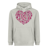 Moon Dust breast cancer ribbon heart Heavyweight Hoodie - AdoDesignShop
