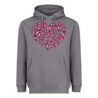Storm breast cancer ribbon heart Heavyweight Hoodie - AdoDesignShop