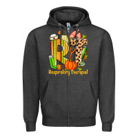 Charcoal Heather fall rt respiratory therapist Zipper Hoodie - Zillion Design Studio