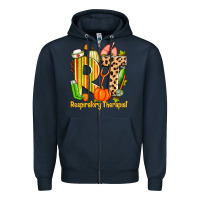 Navy fall rt respiratory therapist Zipper Hoodie - Zillion Design Studio