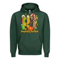 Sports Green fall rt respiratory therapist Zipper Hoodie - Zillion Design Studio