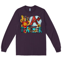 Plum a  teacher Long Sleeve Tee - Zillion Design Studio