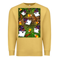 Antique Gold Halloween ghost Premium Sweatshirt - Artiststas