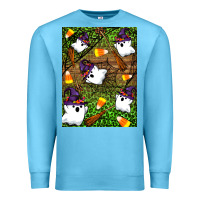 Ocean Blue Halloween ghost Premium Sweatshirt - Artiststas