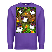 Purple Halloween ghost Premium Sweatshirt - Artiststas