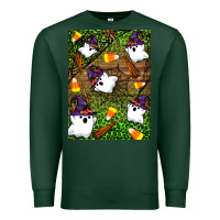 Sports Green Halloween ghost Premium Sweatshirt - Artiststas