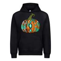 Foreset Green Western cowhide turquoise pumpkin Urban Hoodie - NancyCooperArtShop