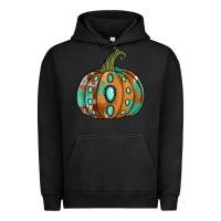 Pigment Black Western cowhide turquoise pumpkin Urban Hoodie - NancyCooperArtShop