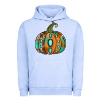Pigment Grape Ice Western cowhide turquoise pumpkin Urban Hoodie - NancyCooperArtShop