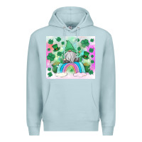 Blue Mist st patrick's gnome Premium Hoodie - MaliasSmallBusiness