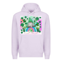 Lilac st patrick's gnome Premium Hoodie - MaliasSmallBusiness