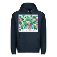 Navy st patrick's gnome Premium Hoodie - MaliasSmallBusiness