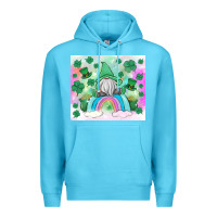 Ocean Blue st patrick's gnome Premium Hoodie - MaliasSmallBusiness