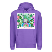 Purple st patrick's gnome Premium Hoodie - MaliasSmallBusiness