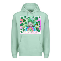 Seafoam st patrick's gnome Premium Hoodie - MaliasSmallBusiness