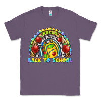 Lavender hello back to school rainbow Classic Tee - texasbilliewilder