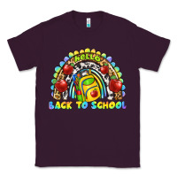 Plum hello back to school rainbow Classic Tee - texasbilliewilder
