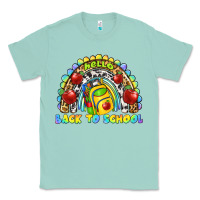 Seafoam hello back to school rainbow Classic Tee - texasbilliewilder