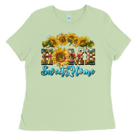Matcha home sweet home sunflower Ladies Tee - BarkalooDesign