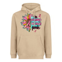 Mushroom sunflower in october we wear pink Heavyweight Hoodie - AdoDesignShop