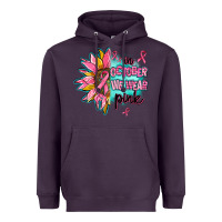 Plum sunflower in october we wear pink Heavyweight Hoodie - AdoDesignShop