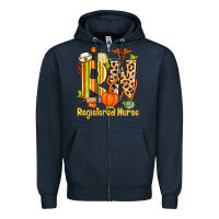 Navy fall rn registered nurse Zipper Hoodie - Zillion Design Studio