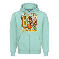 Seafoam fall rn registered nurse Zipper Hoodie - Zillion Design Studio