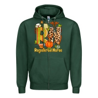 Sports Green fall rn registered nurse Zipper Hoodie - Zillion Design Studio