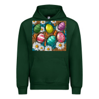 Foreset Green Easter eggs Urban Hoodie - NancyCooperArtShop