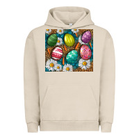Pigment French Oak Easter eggs Urban Hoodie - NancyCooperArtShop
